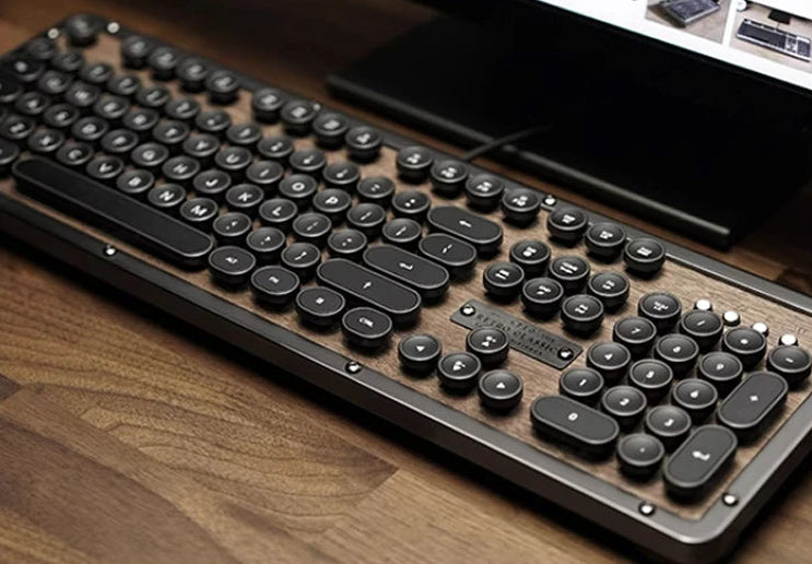 Premium handcrafted wood keyboard