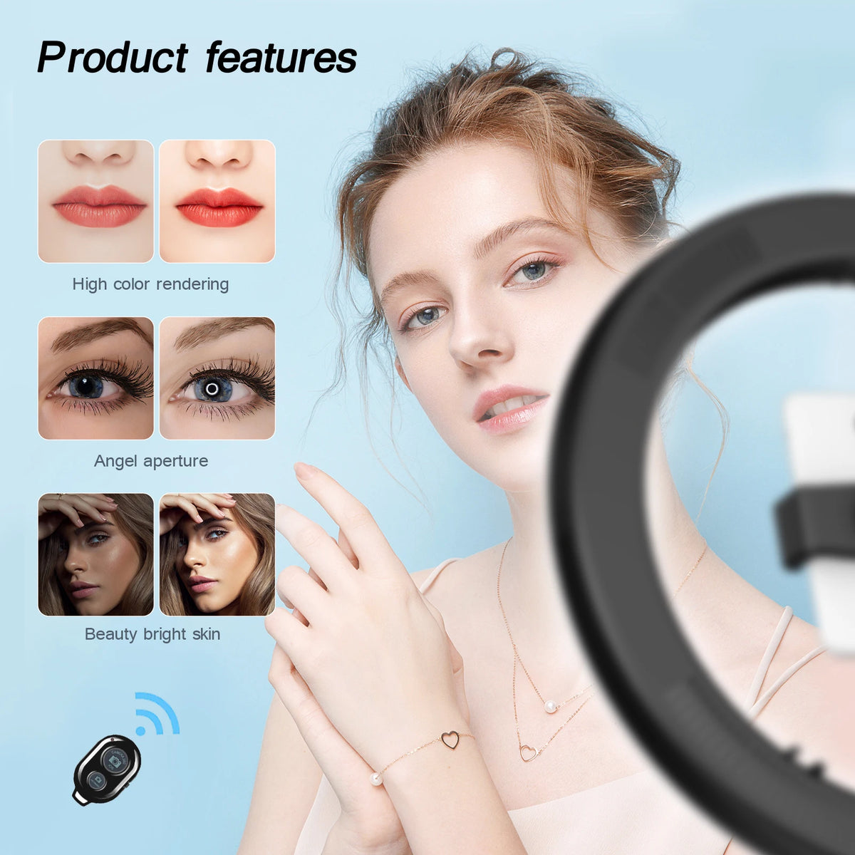 Remote Control Tripod Ringlight Stand