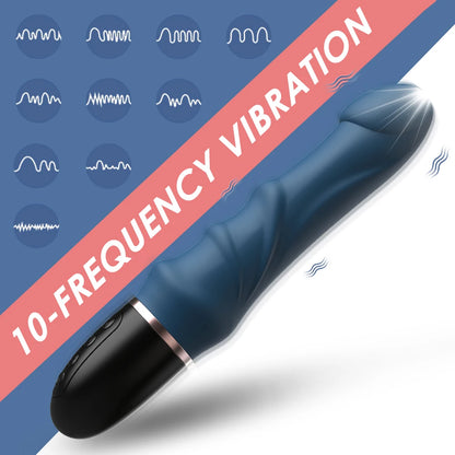 Powerful Silicone Thrusting Dildo Vibrator