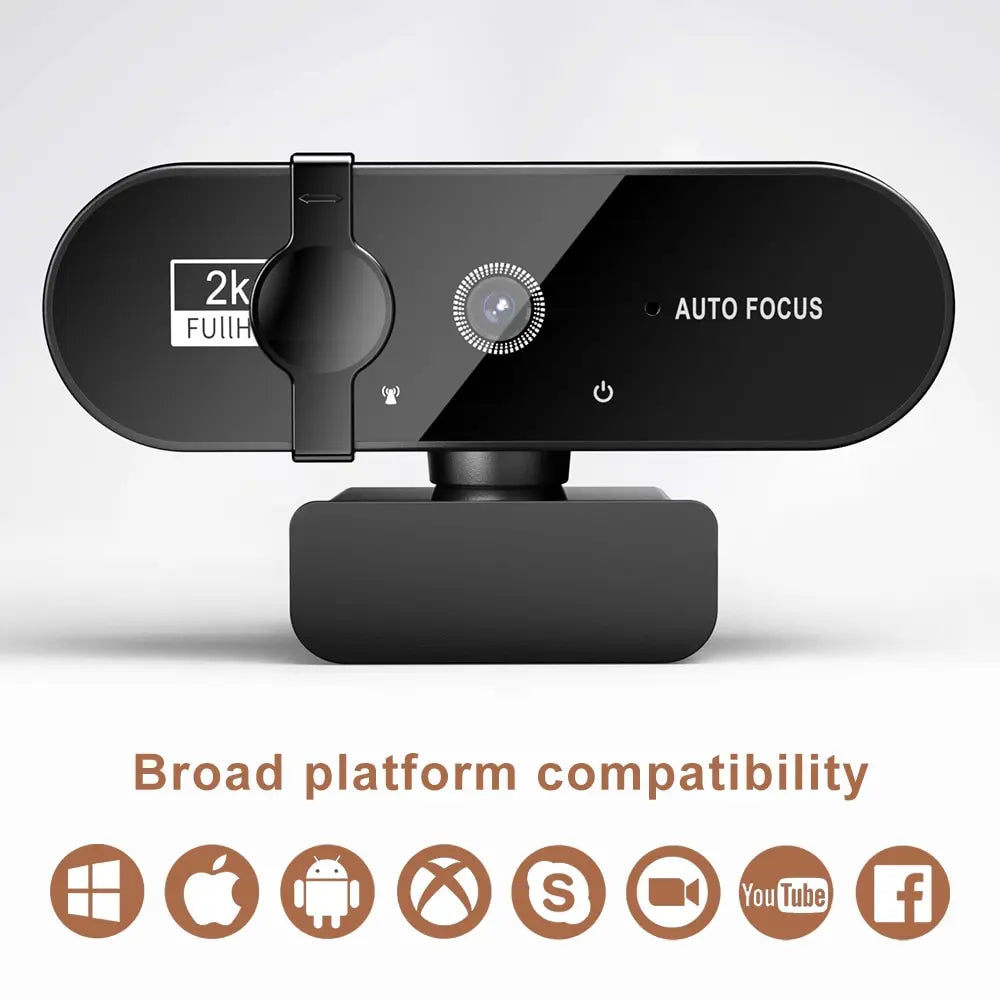 Ultra HD 4K Webcam with Auto Focus