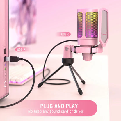 Plug & Play USB Mic for PC & Laptop
