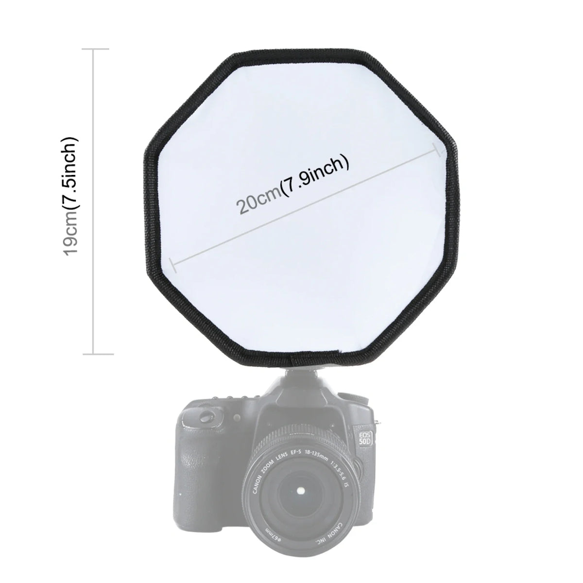 20cm Octagon Foldable Flash Diffuser