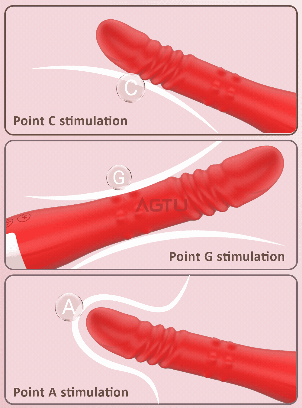 Remote Control Thrusting Dildo Vibrator