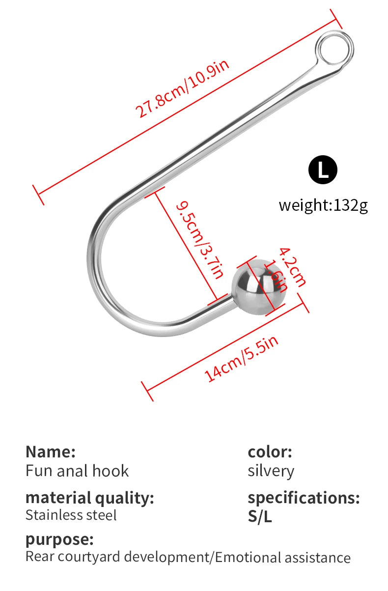 Premium Stainless Steel Anal Hook