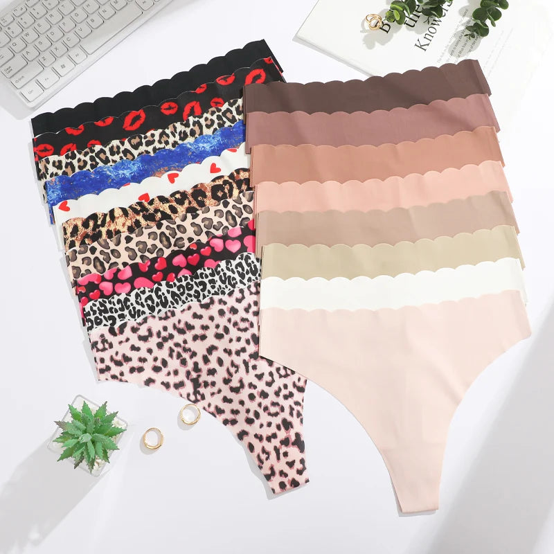 Solid Color Seamless Low Waist Soft Panties