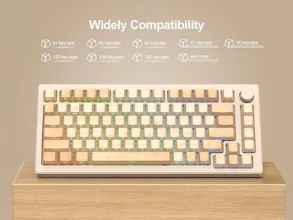 Wooden PBT Keycaps