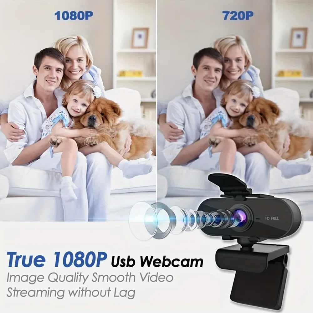 1080P Plug & Play Webcam with Mic