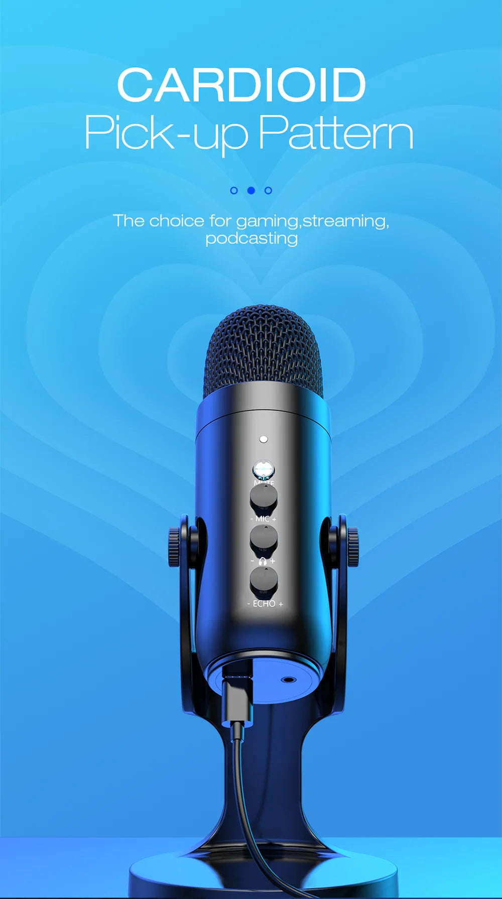 USB Studio Mic with Gain