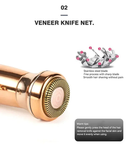 4 In 1 Electric Eyebrow Trimmer USB Mini Body Eye Facial Hair Removal Portable Women Painless Razor Body Hair Removal Epilator