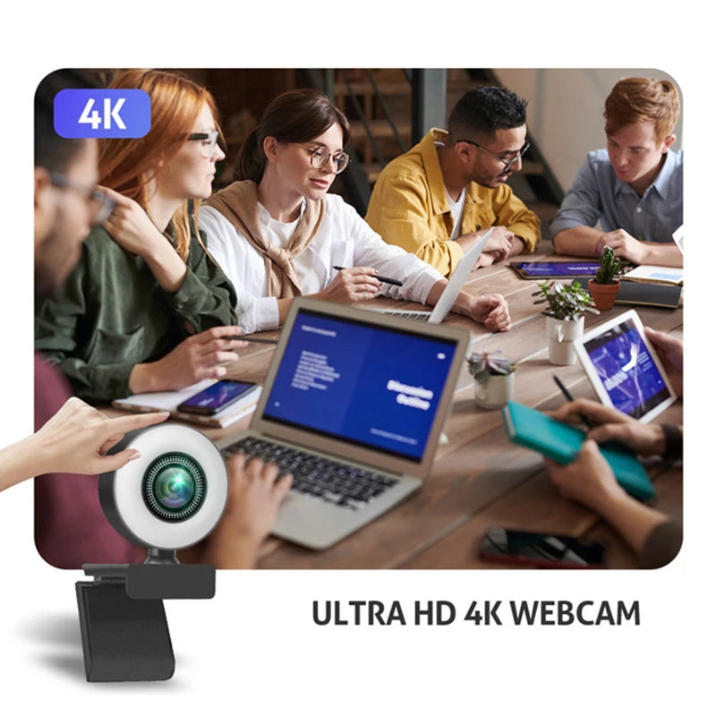 LED Fill Light USB HD Webcam