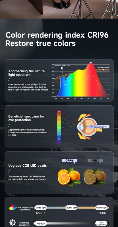 Remote-Control LED Video Lamp