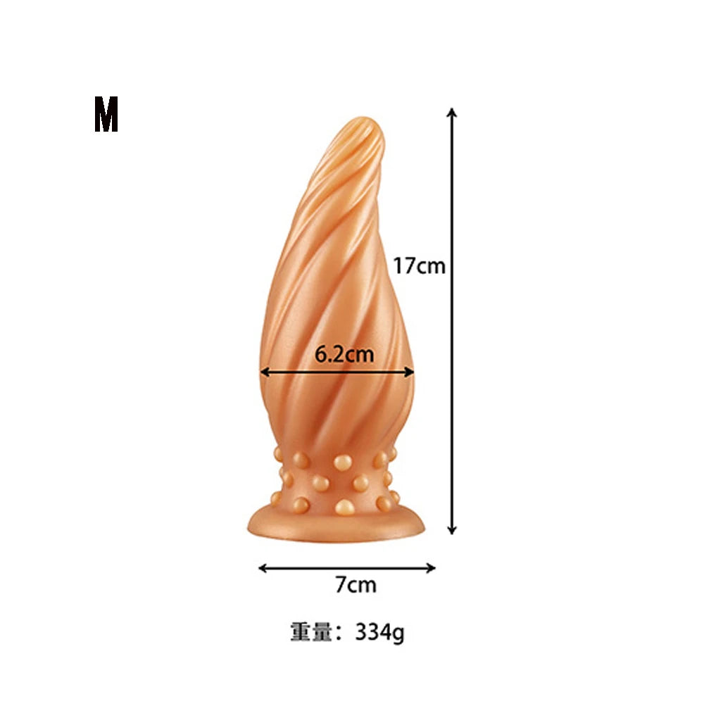 Luminous Glow Silicone Anal Plug — 5 Sizes Body Safe
