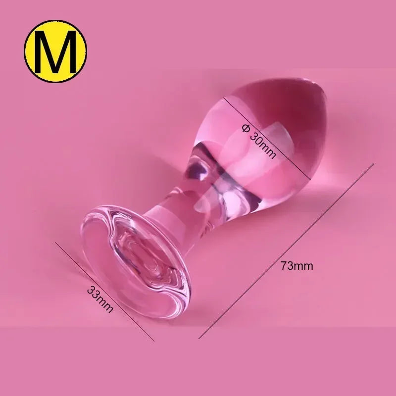 Stylish Style Crystal Glass Plug