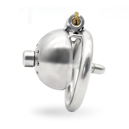 Hand Polished Steel Chastity Cage