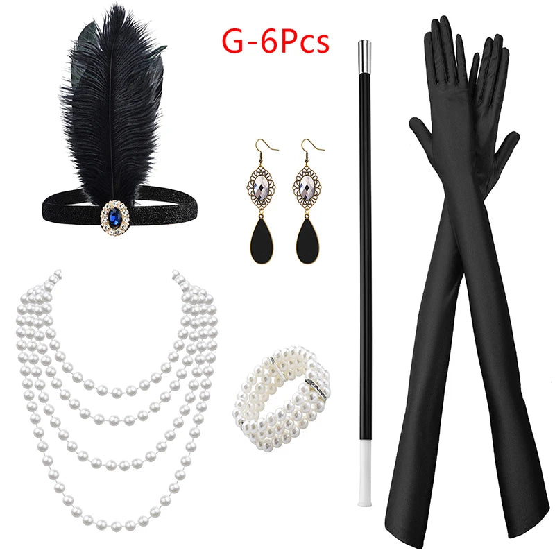 1920s Flapper Cosplay Accessory Set