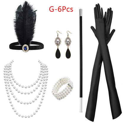 1920s Flapper Cosplay Accessory Set