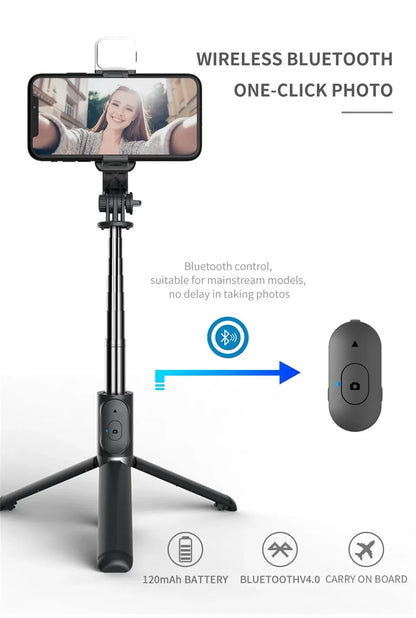 LED Anti-Shake Vlogging Tripod