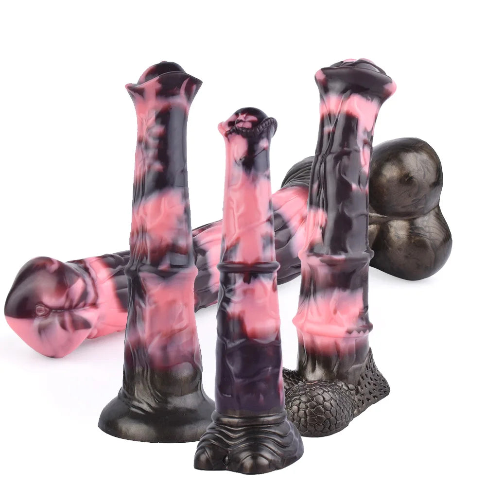 Fantasy Horse Knot Silicone Dildo — Premium Liquid Silicone