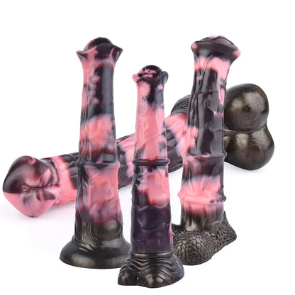 Fantasy Horse Knot Silicone Dildo — Premium Liquid Silicone