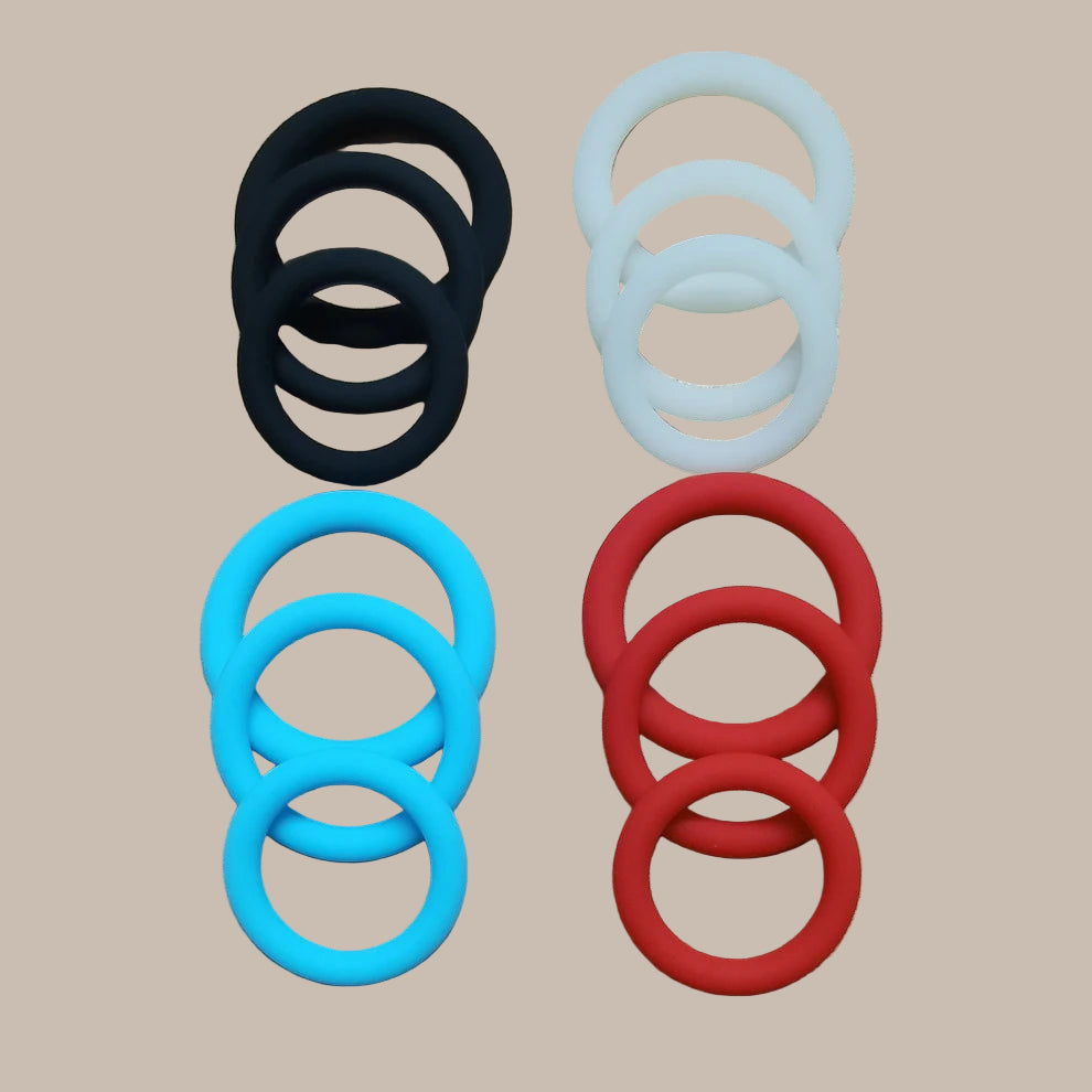 Newest Penis Ring Reusable Silicone Semen Cock Ring Penis Enlargement Delayed Ejaculation Sex Toys For Men Dick Enlarger Rings
