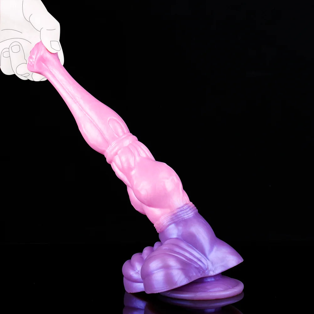 Silicone Fantasy Knot Horse Dildo — 5 Sizes M to XXL