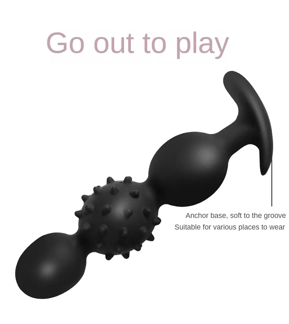 Vibrating Silicone Plug Built In Ball