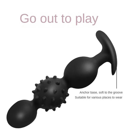 Vibrating Silicone Plug Built In Ball