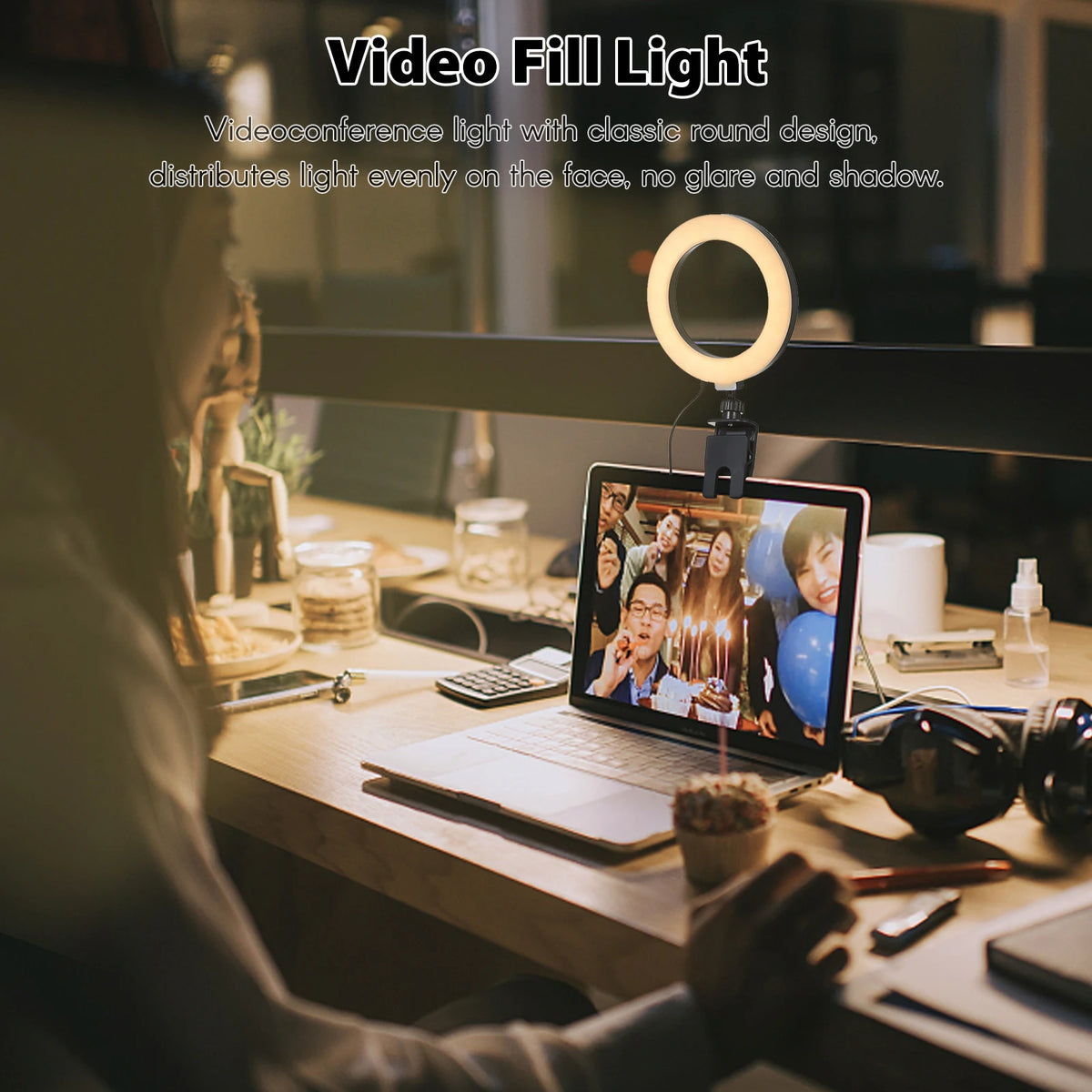 Laptop Live Streaming Ring Light