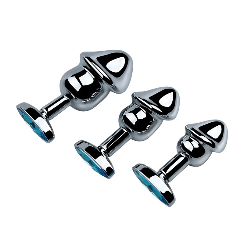 Stainless Steel Crystal Plug Set 3