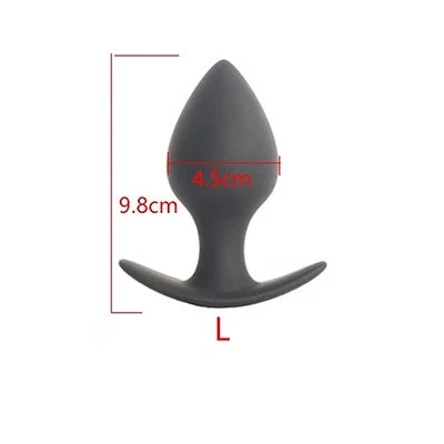 Hard Silicone Anal Training Plug — Progressive 5 Sizes