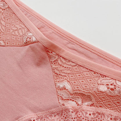 Lady Underwear 5 PCS/SET Sexy Lace Underpants Fashion Female M-XL Women Panties Cotton Briefs