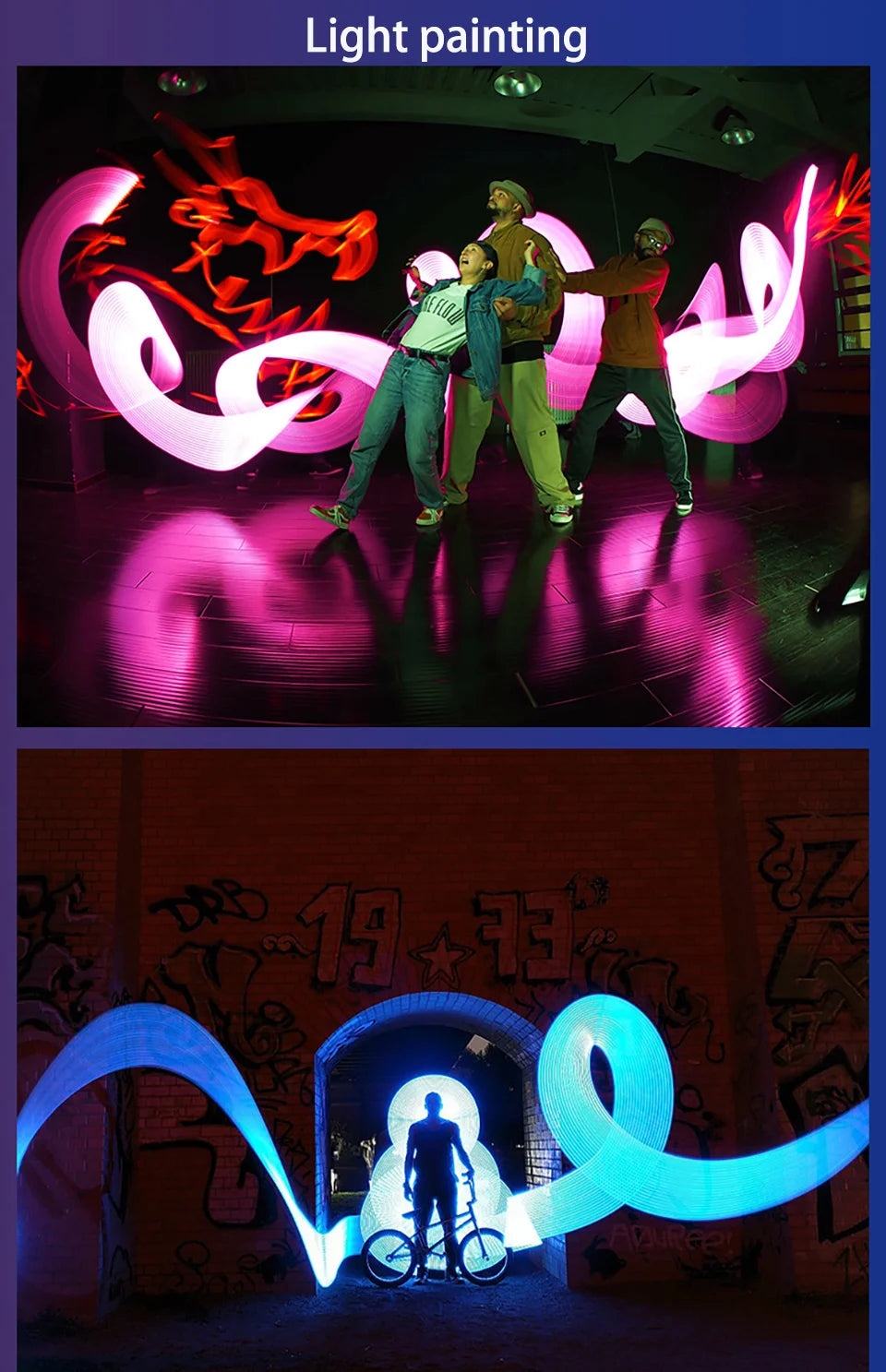 Handheld LED Light Wand with Tripod