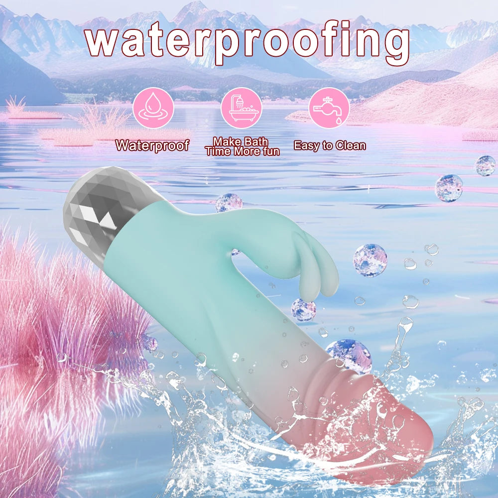 G-Spot Clitoral Rabbit Vibrator — Dual Stimulation Silicone