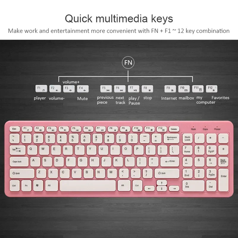 Silent Slim Wireless Keyboard