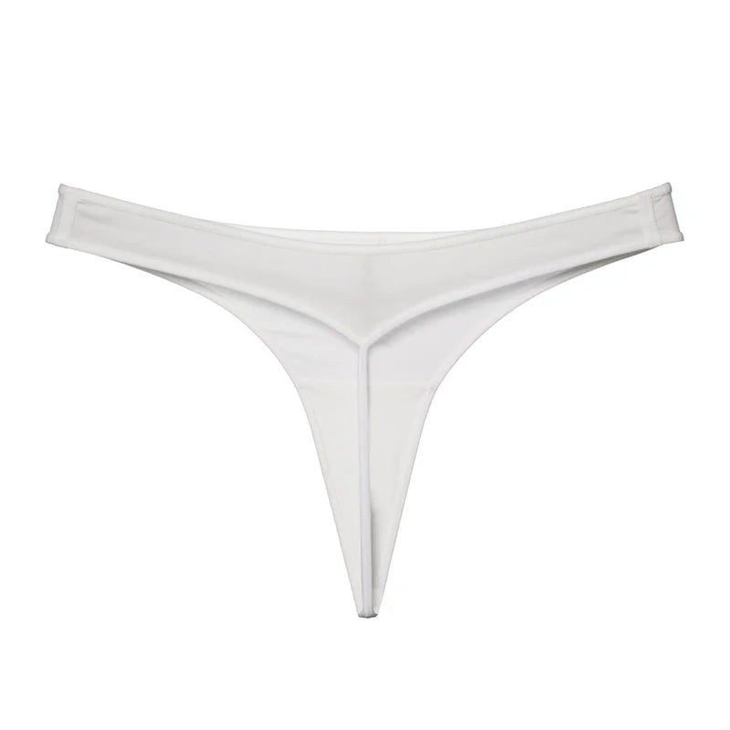 2 Pcs T-back Cotton Thong Underwear for Women Sports Ladies Seamless Panties Low Rise Solid Sexy Tanga