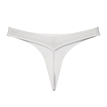 2 Pcs T-back Cotton Thong Underwear for Women Sports Ladies Seamless Panties Low Rise Solid Sexy Tanga