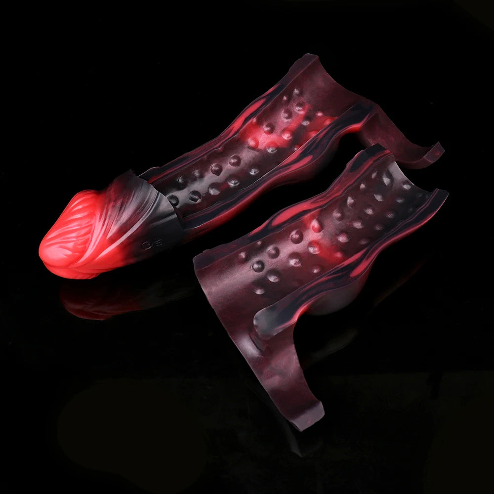 Vibrating Silicone Sleeve Extender – Multi-Mode
