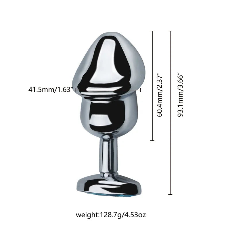 Stainless Steel Crystal Plug Set 3