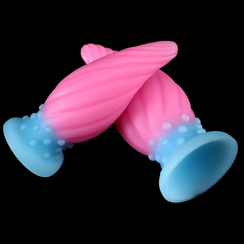 Luminous Glow Silicone Anal Plug — 5 Sizes Body Safe