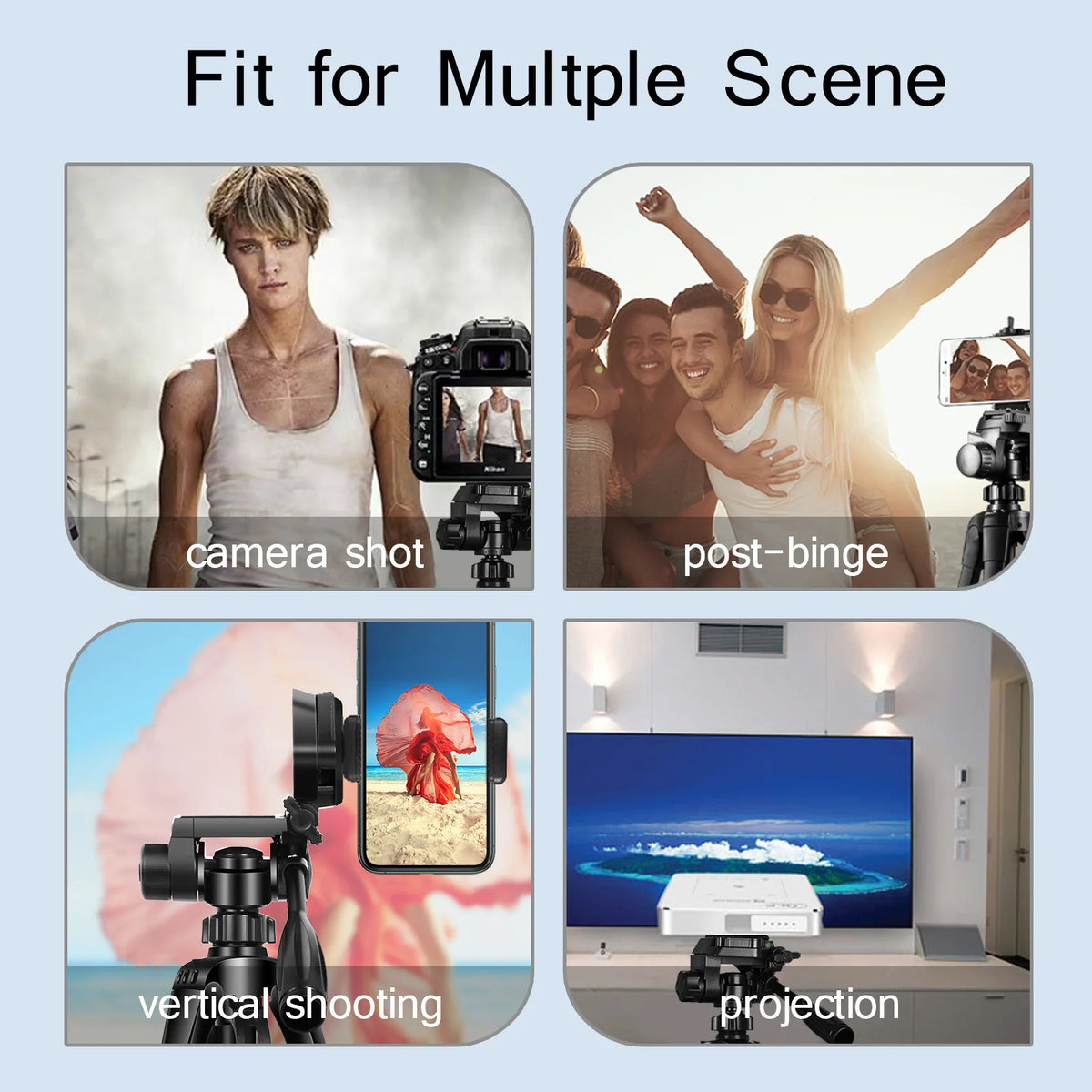 Premium Height-Adjustable Tripod