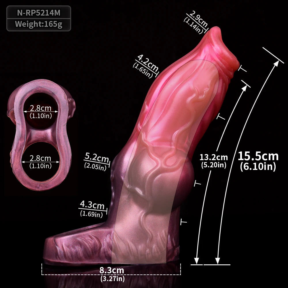 Large Knot Fantasy Silicone Sleeve Extender