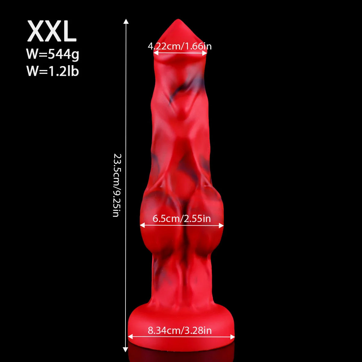 Wolf Dog Monster Fantasy Dildo — Liquid Silicone 4 Sizes