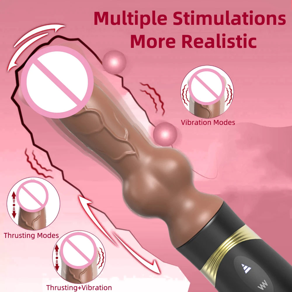 Automatic Hands-Free Thrusting Dildo