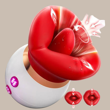 Rose Mouth-Shaped Vibrator Clitoral