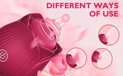 Rose-Shaped Clitoral Vibrator