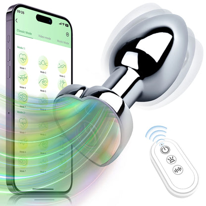 Smart Vibrating Metal LED Plug
