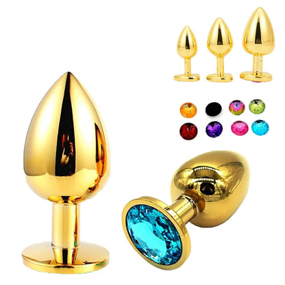 Gold-Plated Crystal Plug Set