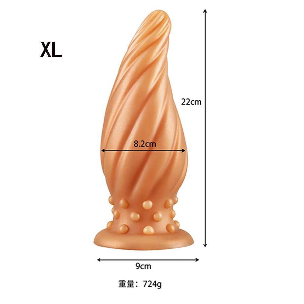 Luminous Glow Silicone Anal Plug — 5 Sizes Body Safe