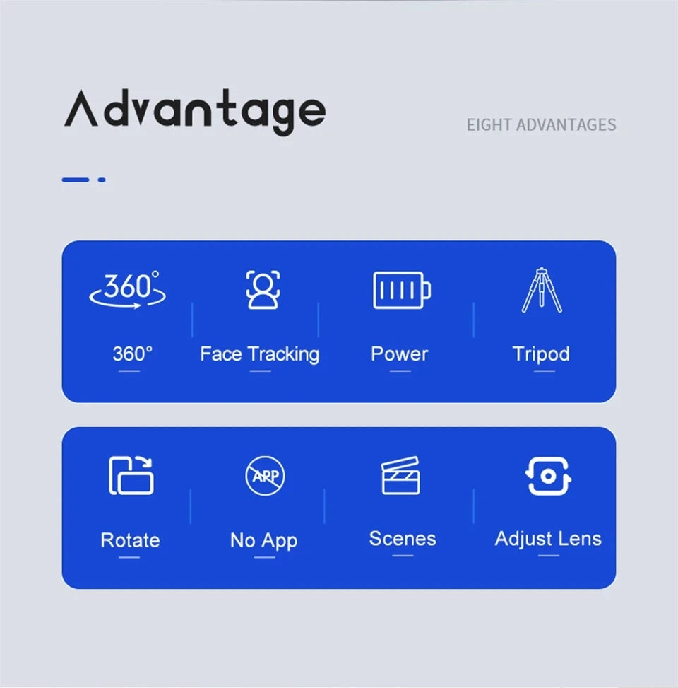 Smart AI Face Tracking 360 Rotation Gimbal