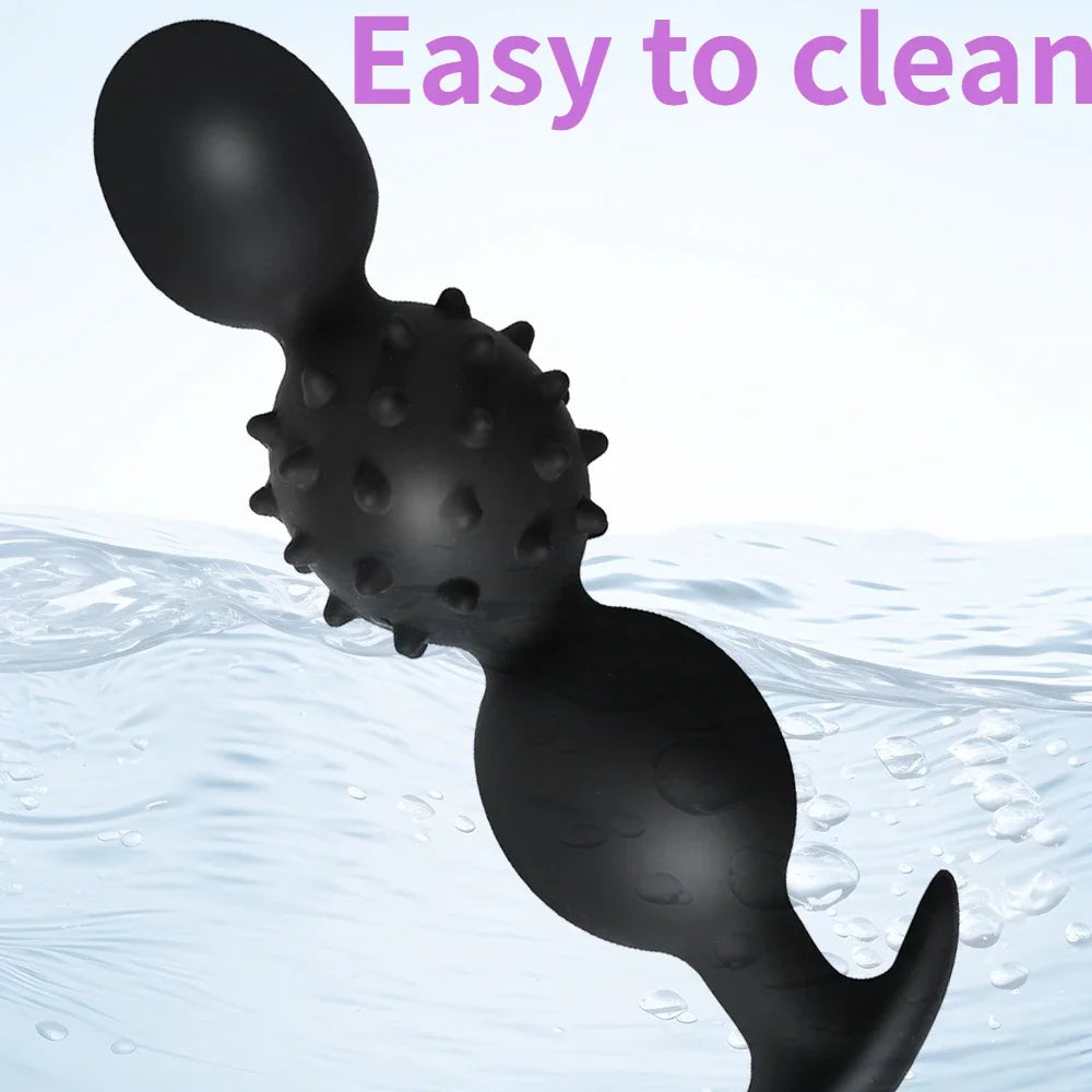 Vibrating Silicone Plug Built In Ball